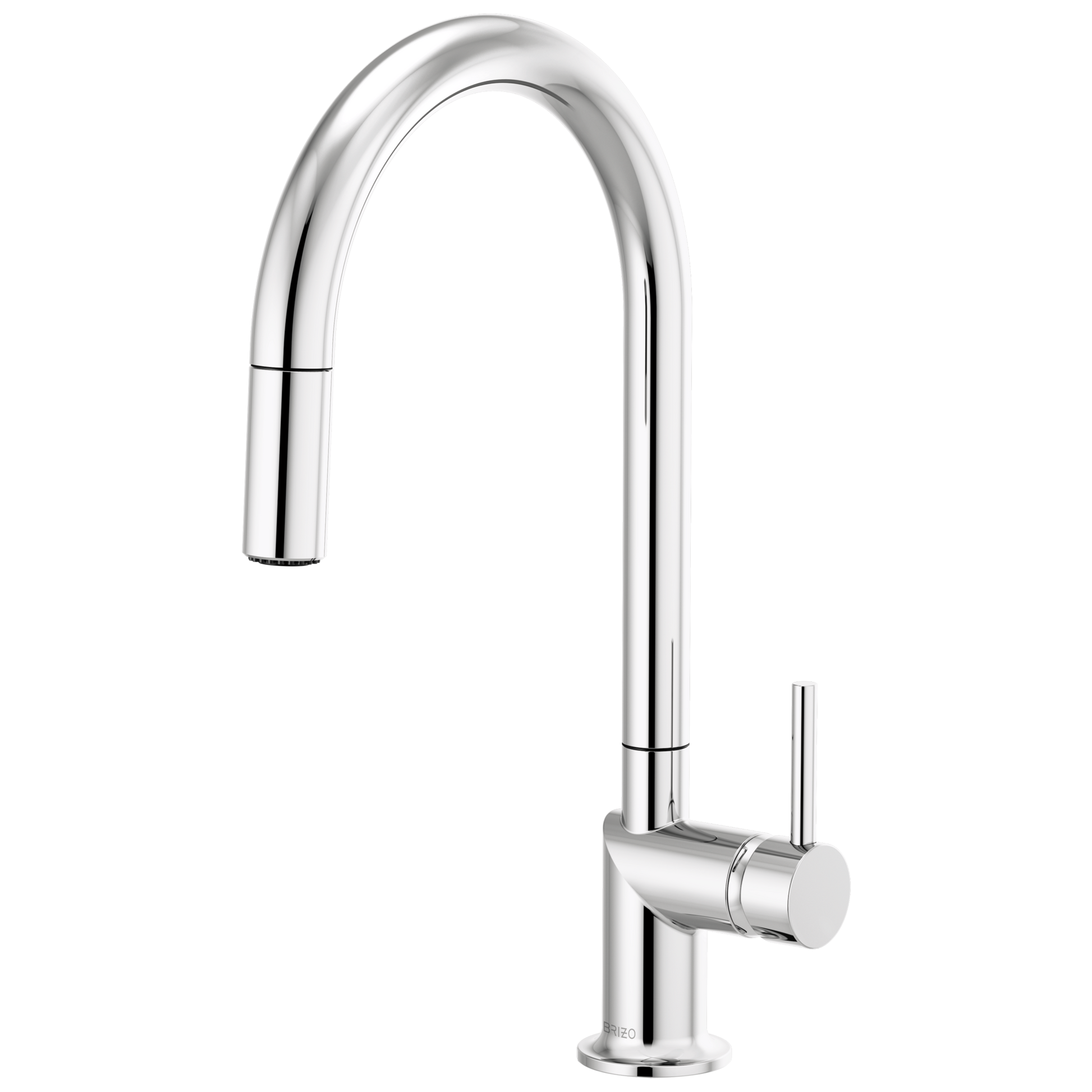 Brizo Odin Pull-Down Faucet with Arc Spout - Less Handle - Complete Kit - Polished Chrome