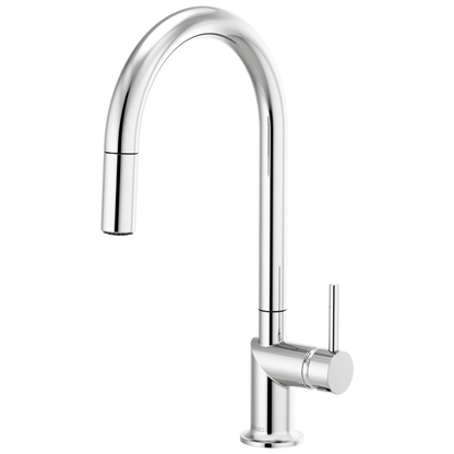 Brizo Odin Pull-Down Faucet with Arc Spout - Less Handle - Complete Kit - Polished Chrome