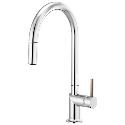Brizo Odin Pull-Down Faucet with Arc Spout - Less Handle - Complete Kit - Polished Chrome