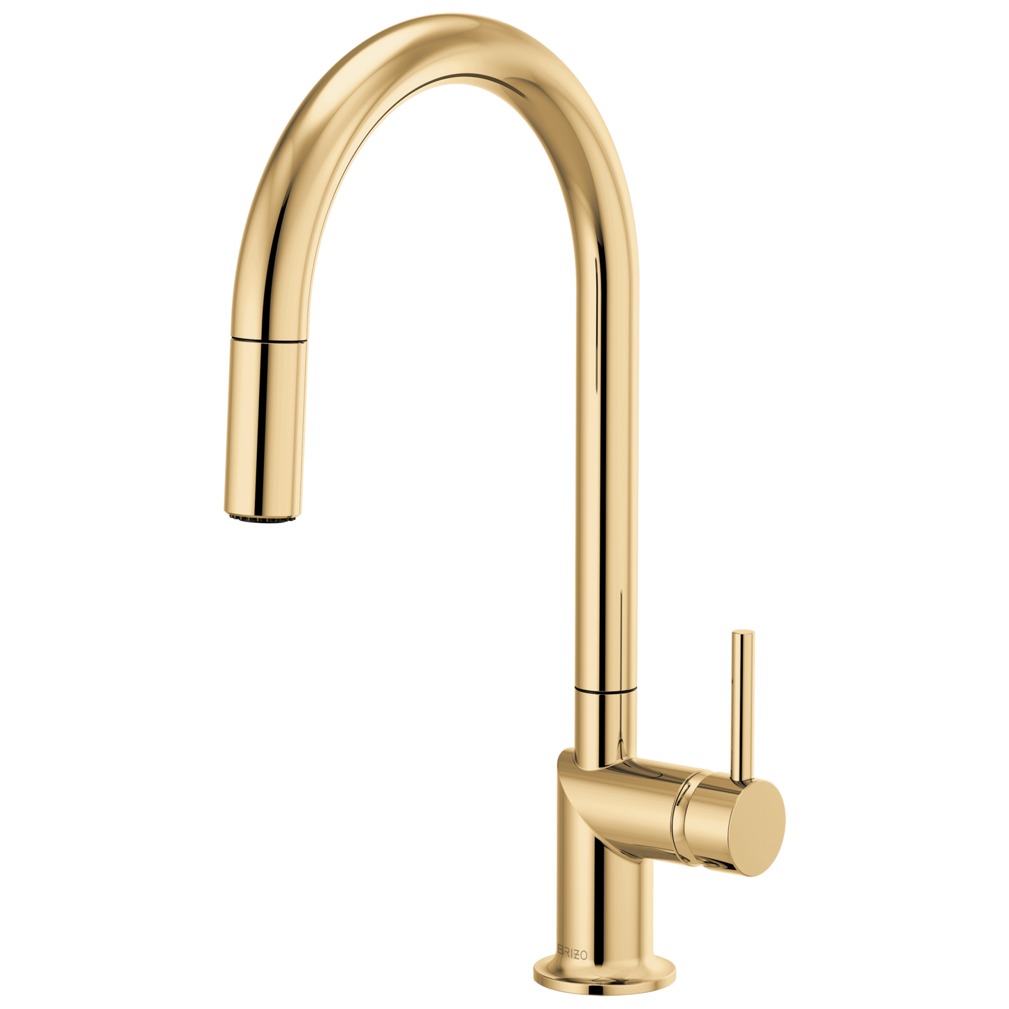 Brizo Odin Pull-Down Faucet with Arc Spout - Less Handle - Complete Kit - Brilliance® Polished Gold