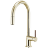 Brizo Odin Pull-Down Faucet with Arc Spout - Less Handle - Complete Kit - Brilliance® Polished Nickel