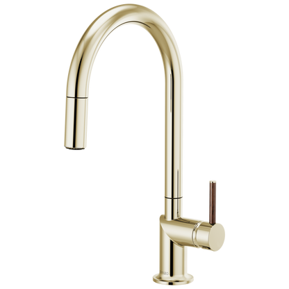 Brizo Odin Pull-Down Faucet with Arc Spout - Less Handle - Complete Kit - Brilliance® Polished Nickel