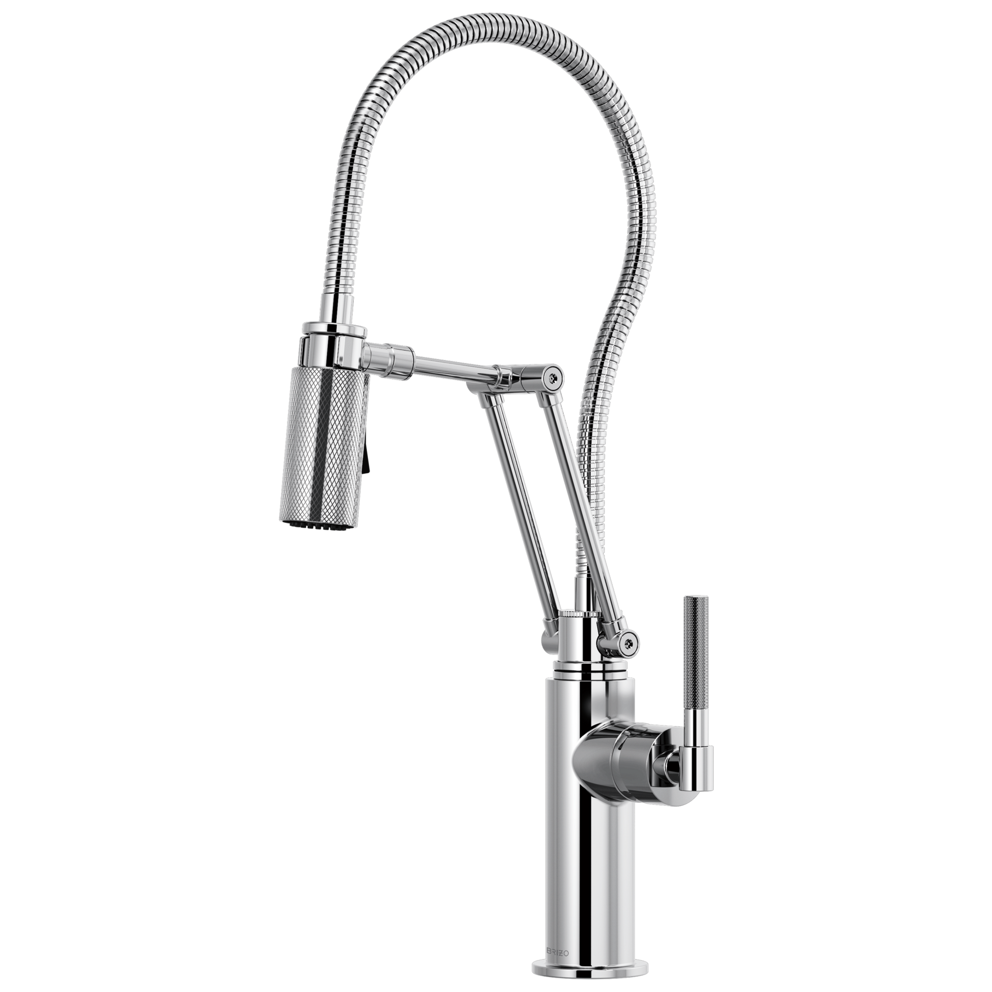 Litze Articulating Faucet With Finished Hose - Polished Chrome
