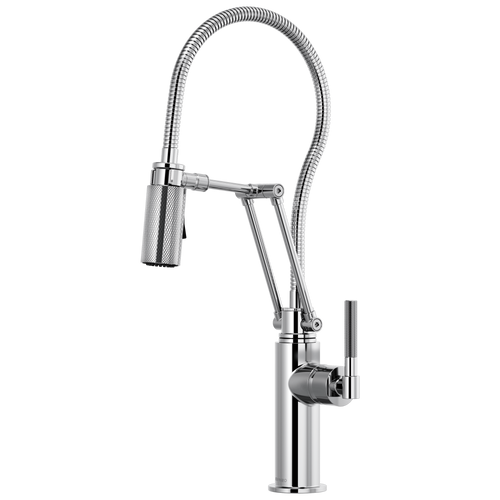 Litze Articulating Faucet With Finished Hose - Polished Chrome