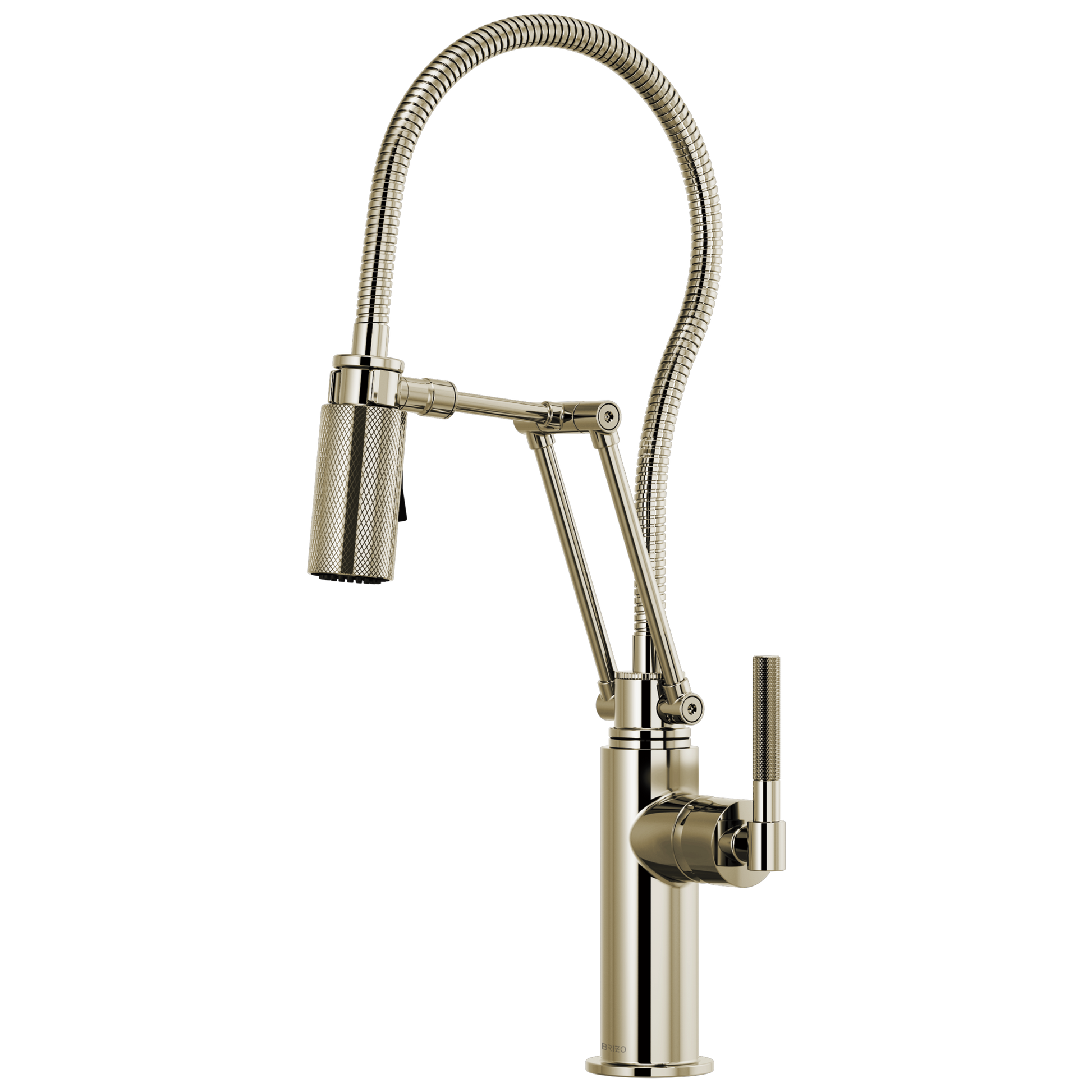 Litze Articulating Faucet With Finished Hose - Brilliance® Polished Nickel