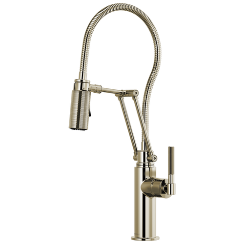 Litze Articulating Faucet With Finished Hose - Brilliance® Polished Nickel