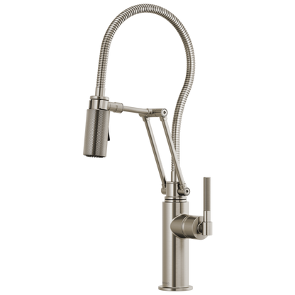 Litze Articulating Faucet With Finished Hose - Brilliance® Stainless