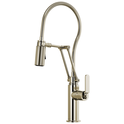 Litze Articulating Faucet With Finished Hose - Brilliance® Polished Nickel