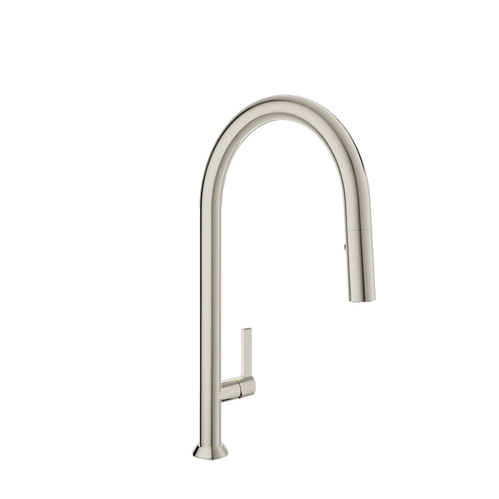 Baril High single-hole kitchen faucet with 2-function pull-down spray
