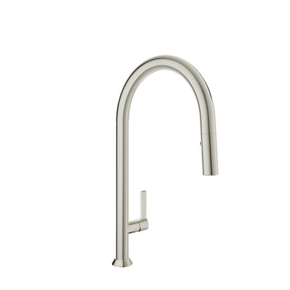 Baril High single-hole kitchen faucet with 2-function pull-down spray