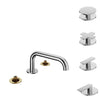 Baril 8" c/c lavatory faucet (without handle), drain included