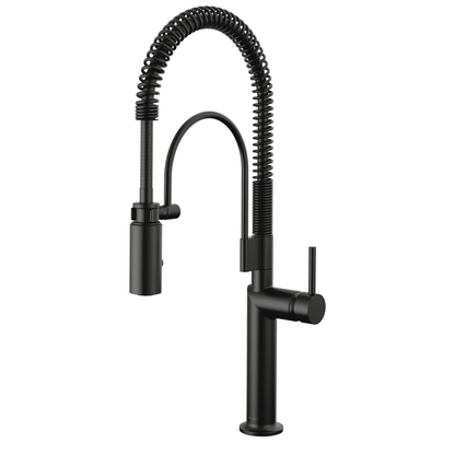 Brizo Odin Semi-Professional Kitchen Faucet - Less Handle - Complete Kit - Matte Black