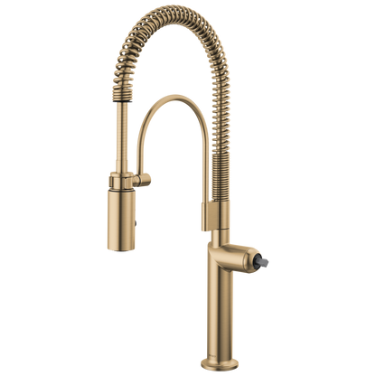 Odin Semi-Professional Kitchen Faucet - Less Handle - Brilliance® Luxe Gold®