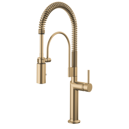 Brizo Odin Semi-Professional Kitchen Faucet - Less Handle - Complete Kit - Brilliance® Luxe Gold®