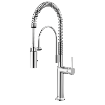 Brizo Odin Semi-Professional Kitchen Faucet - Less Handle - Complete Kit - Polished Chrome