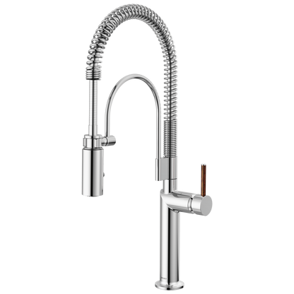 Brizo Odin Semi-Professional Kitchen Faucet - Less Handle - Complete Kit - Polished Chrome