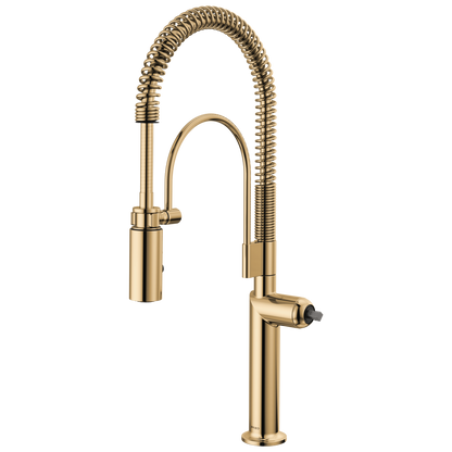 Odin Semi-Professional Kitchen Faucet - Less Handle - Brilliance® Polished Gold