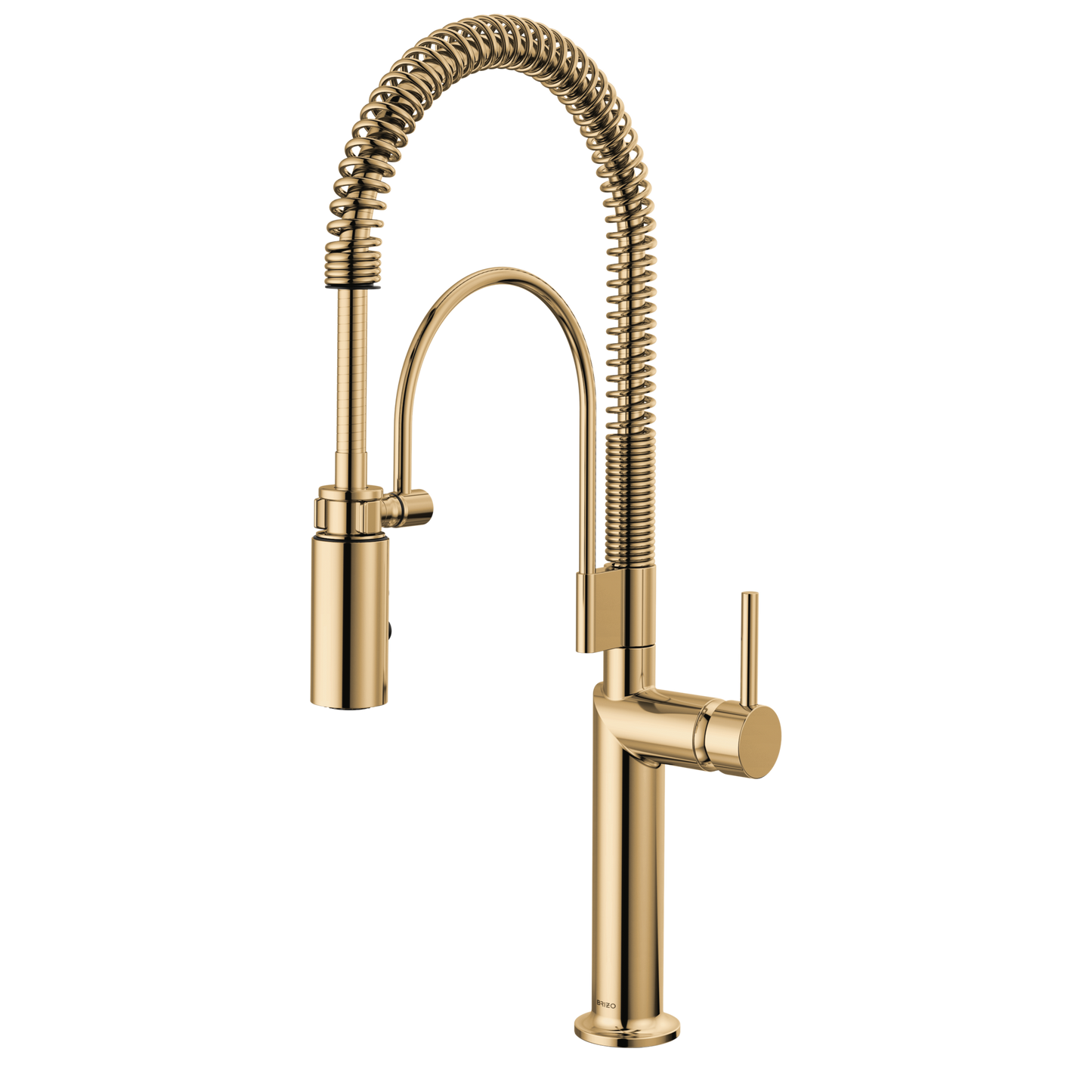 Brizo Odin Semi-Professional Kitchen Faucet - Less Handle - Complete Kit - Brilliance® Polished Gold