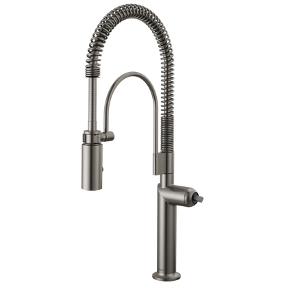Odin Semi-Professional Kitchen Faucet - Less Handle - Brilliance® Luxe Steel®