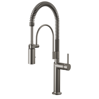 Brizo Odin Semi-Professional Kitchen Faucet - Less Handle - Complete Kit - Brilliance® Luxe Steel®