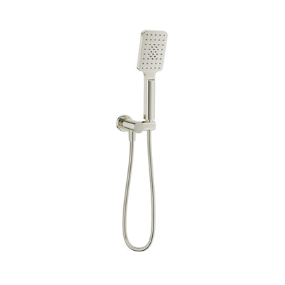 Baril 3-spray anti-limestone hand shower on wall-mounted supply elbow