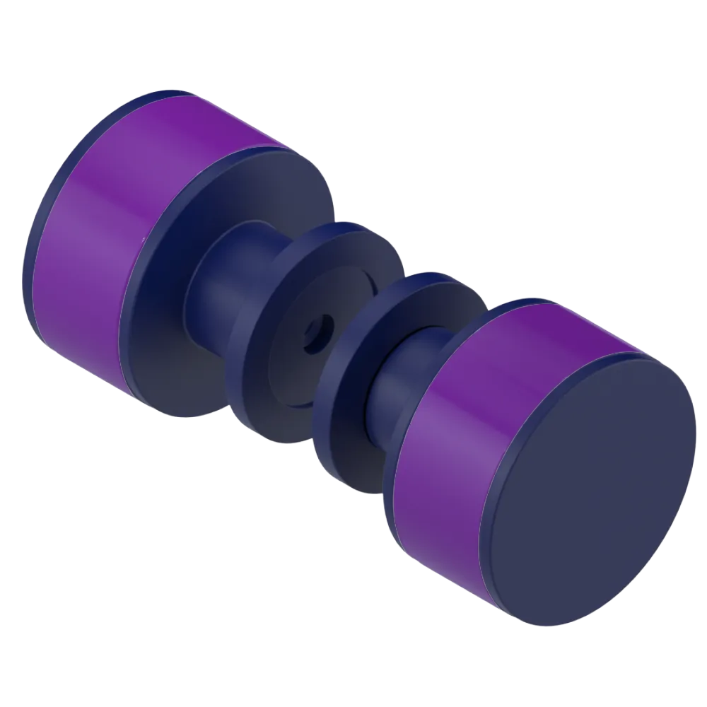 Rubinet Shower Door Knob (set) Midnight Blue