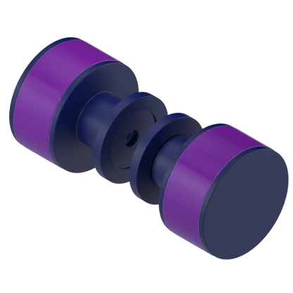 Rubinet Shower Door Knob (set) Midnight Blue
