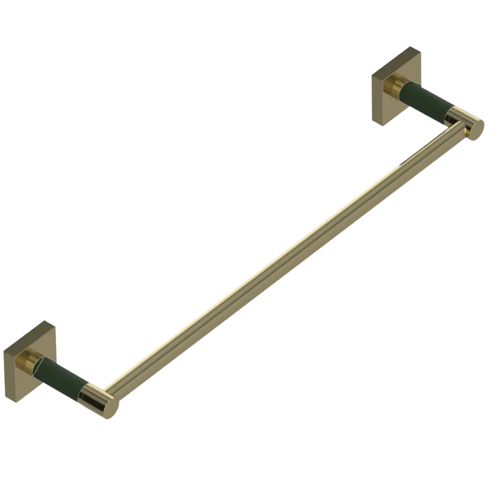 Rubinet 18" TOWEL BAR Natural Brass