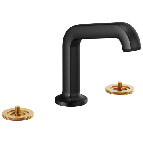 Brizo Widespread Lavatory Faucet With Angled Spout Less Handles 15 Gpm