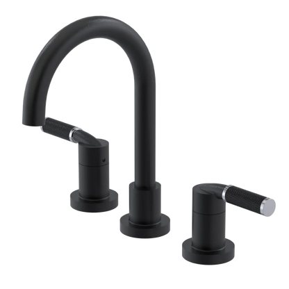 Rubinet Widespread Lav. Set. (less drain) Matt Black