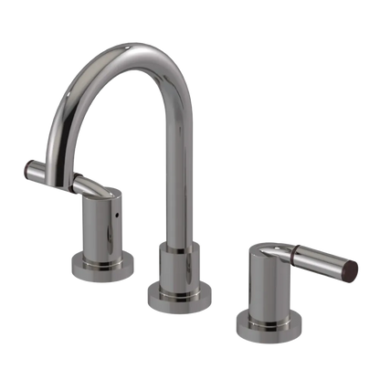 Rubinet Widespread Lav set (less drain) Polished Nickel
