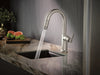Kintsu Pull-Down Prep Faucet with Arc Spout - Less Handle lifestyle