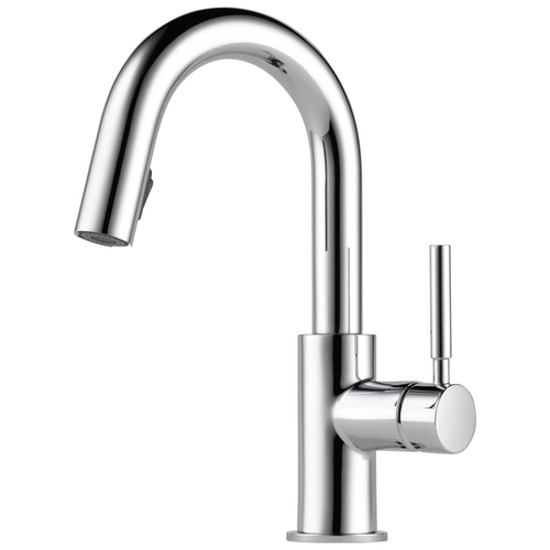Solna Single Handle Pull-Down Prep Faucet - Chrome