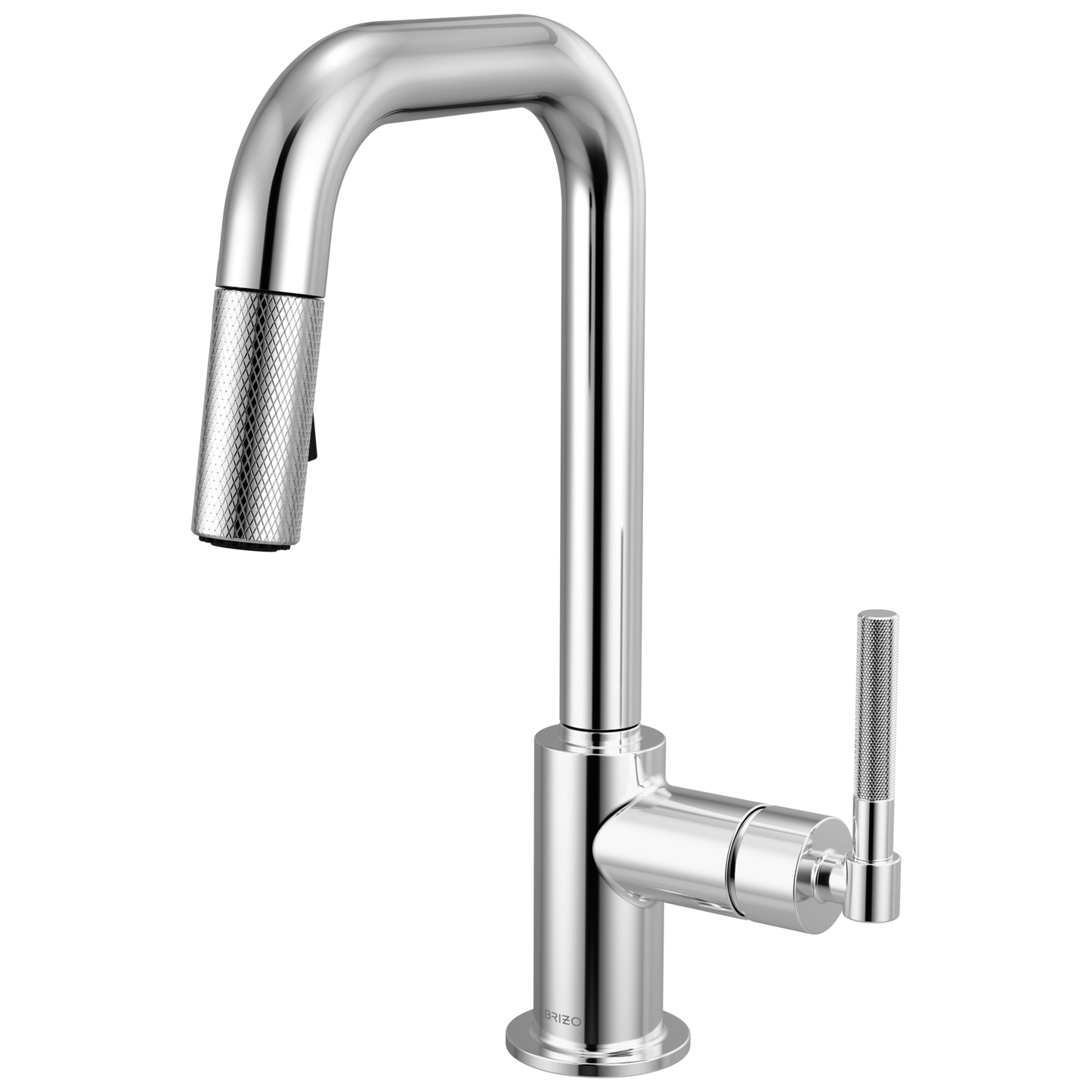 Brizo Pull Down Prep Faucet With Square Spout Knurled Handle