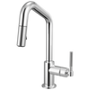 Brizo Pull Down Prep Faucet With Angle Spout Knurled Handle