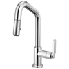 Brizo Pull Down Prep Faucet With Angle Spout Industrial Handle