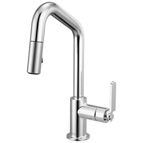 Brizo Pull Down Prep Faucet With Angle Spout Industrial Handle
