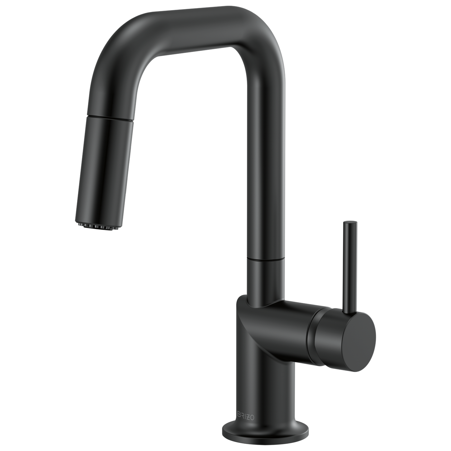 Brizo Odin Pull-Down Prep Faucet with Square Spout - Less Handle - Complete Kit - Matte Black