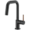 Brizo Odin Pull-Down Prep Faucet with Square Spout - Less Handle - Complete Kit - Matte Black