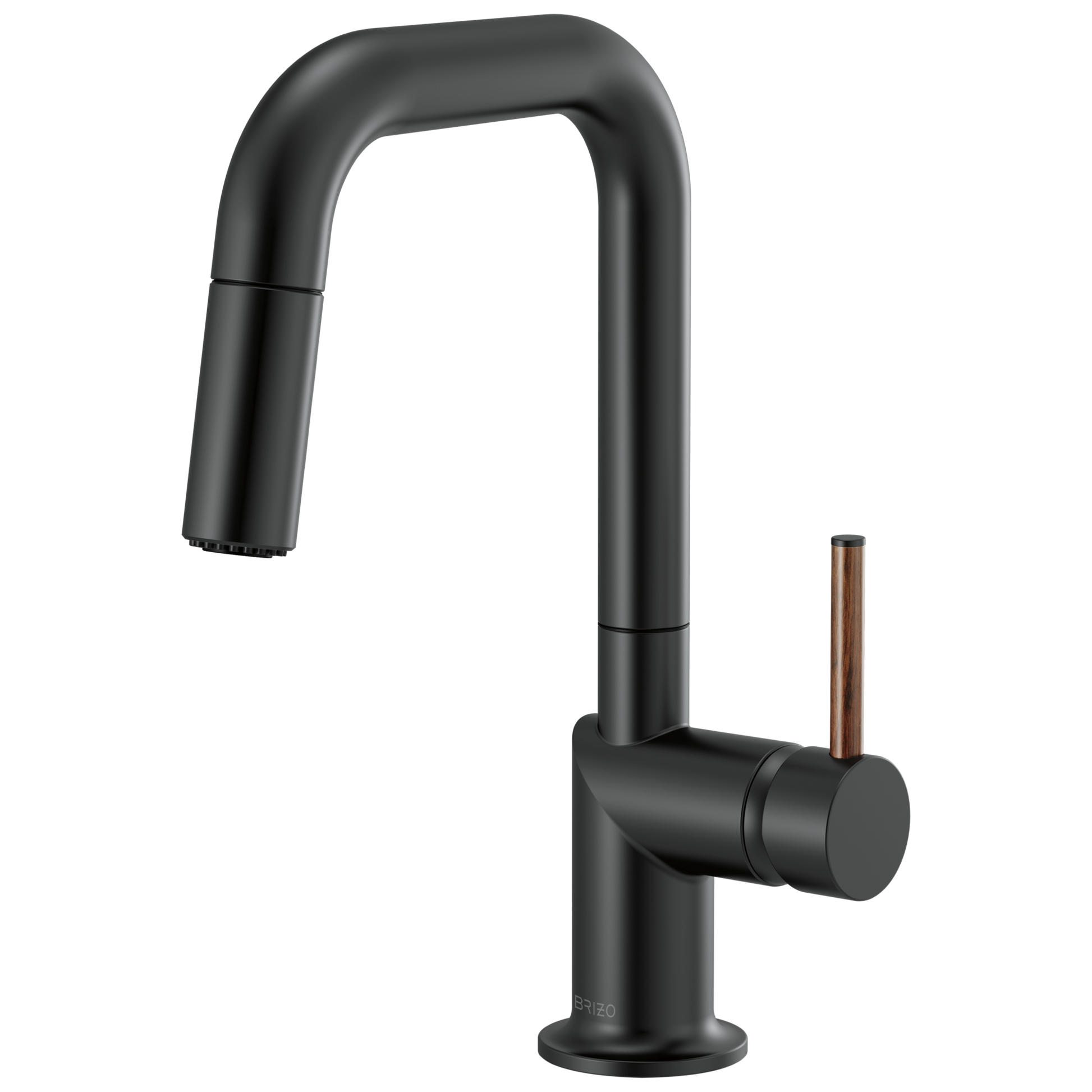 Brizo Odin Pull-Down Prep Faucet with Square Spout - Less Handle - Complete Kit - Matte Black