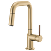 Brizo Odin Pull-Down Prep Faucet with Square Spout - Less Handle - Complete Kit - Brilliance® Luxe Gold®