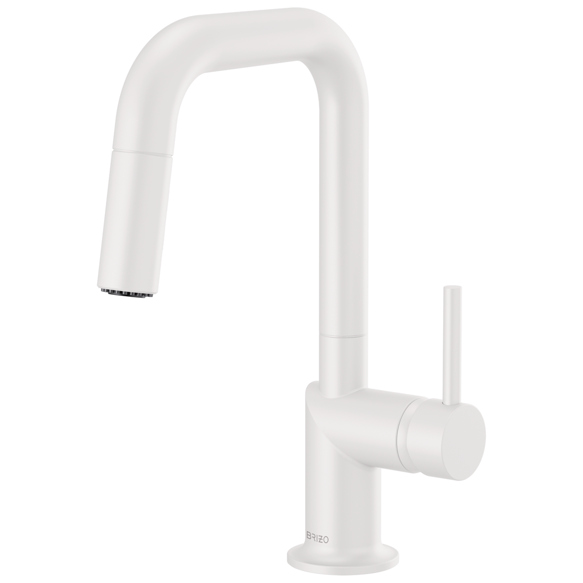 Brizo Jason Wu for Brizo Pull-Down Prep Kitchen Faucet with Square Spout - Less Handle - Complete Kit - Matte White