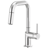 Brizo Odin Pull-Down Prep Faucet with Square Spout - Less Handle - Complete Kit - Polished Chrome