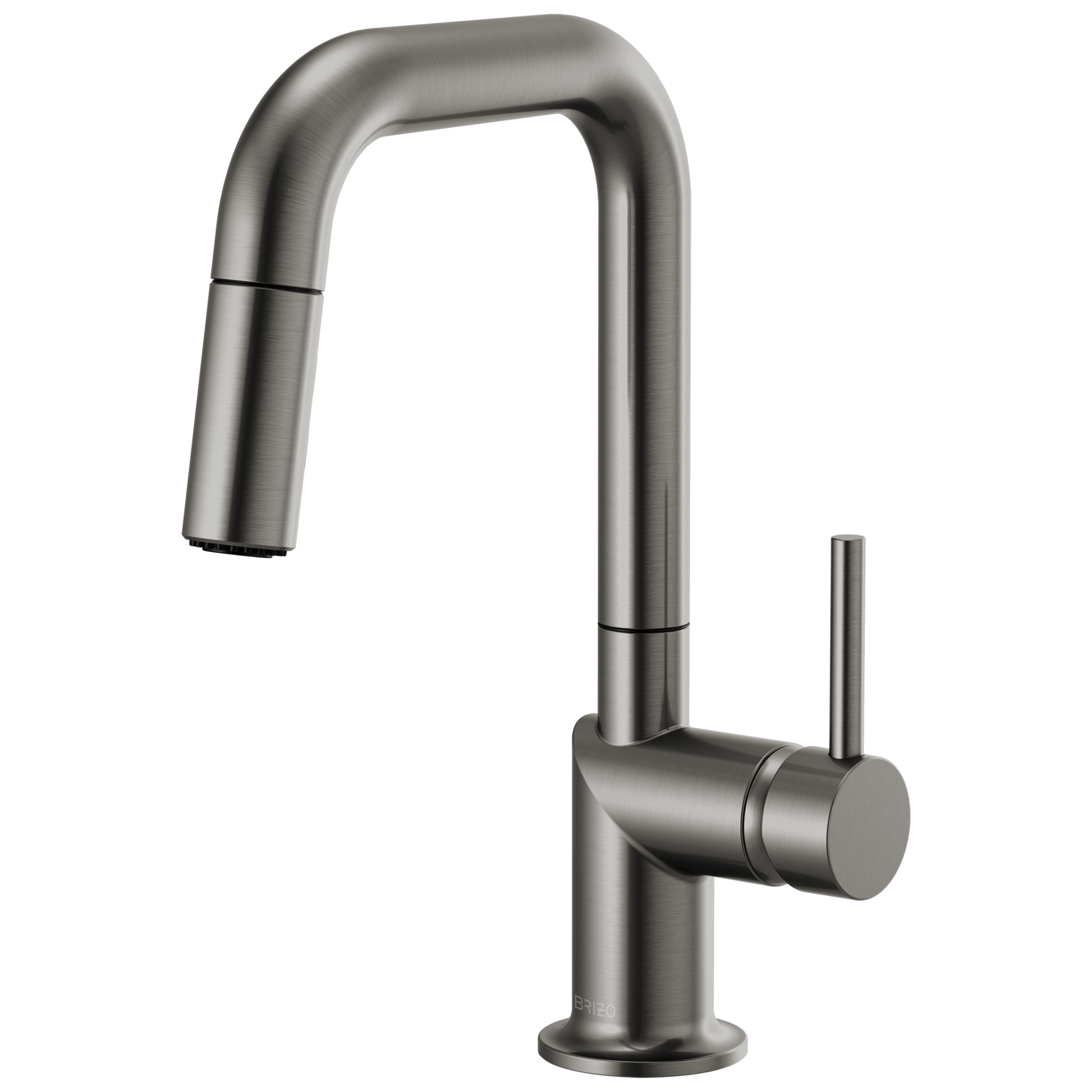 Brizo Odin Pull-Down Prep Faucet with Square Spout - Less Handle - Complete Kit - Brilliance® Luxe Steel®