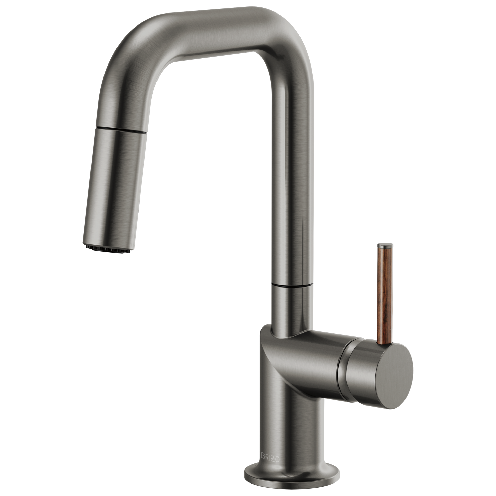 Brizo Odin Pull-Down Prep Faucet with Square Spout - Less Handle - Complete Kit - Brilliance® Luxe Steel®