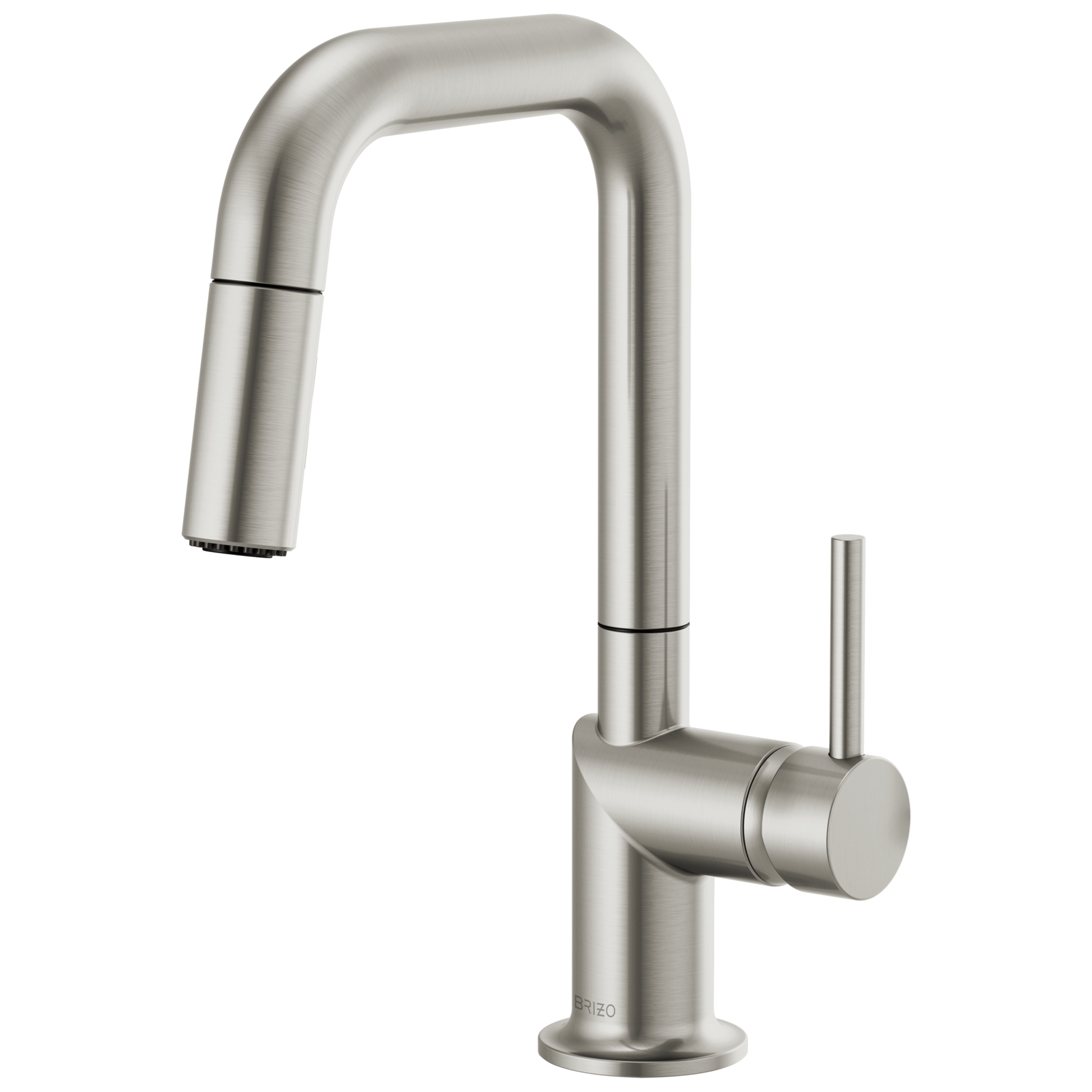 Brizo Odin Pull-Down Prep Faucet with Square Spout - Less Handle - Complete Kit - Brilliance® Stainless