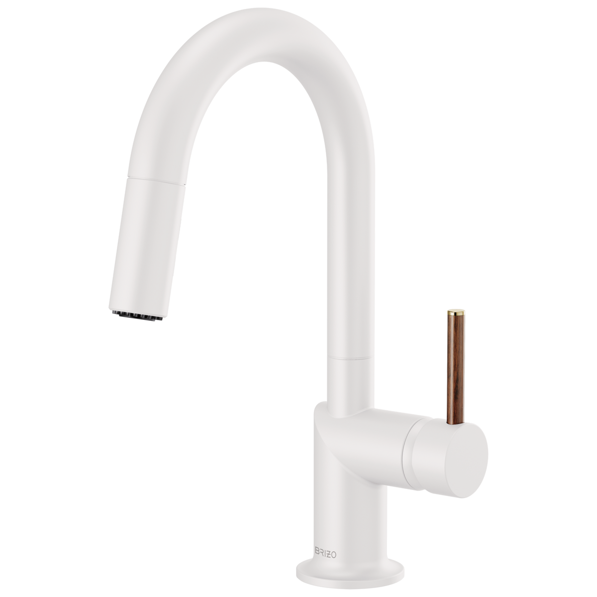 Brizo Jason Wu for Brizo Pull-Down Prep Kitchen Faucet with Arc Spout - Less Handle - Complete Kit - Matte White