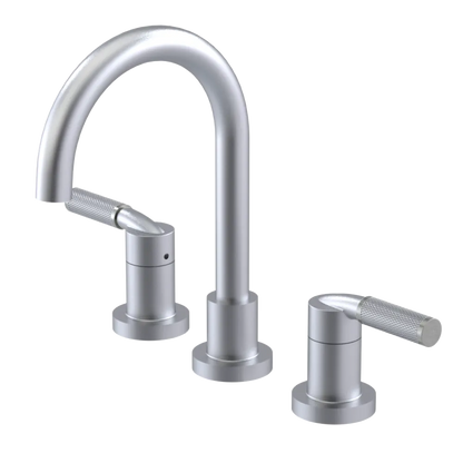 Rubinet Widespread Lav. Set. (less drain) Satin Chrome