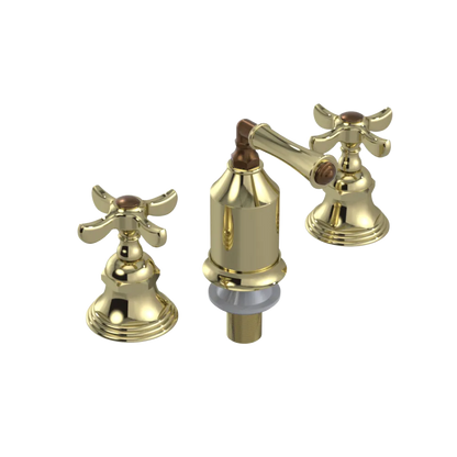 Rubinet Bidet Fitting with Spray, Diverter, and Vacum Breaker (Less Drain) Gold