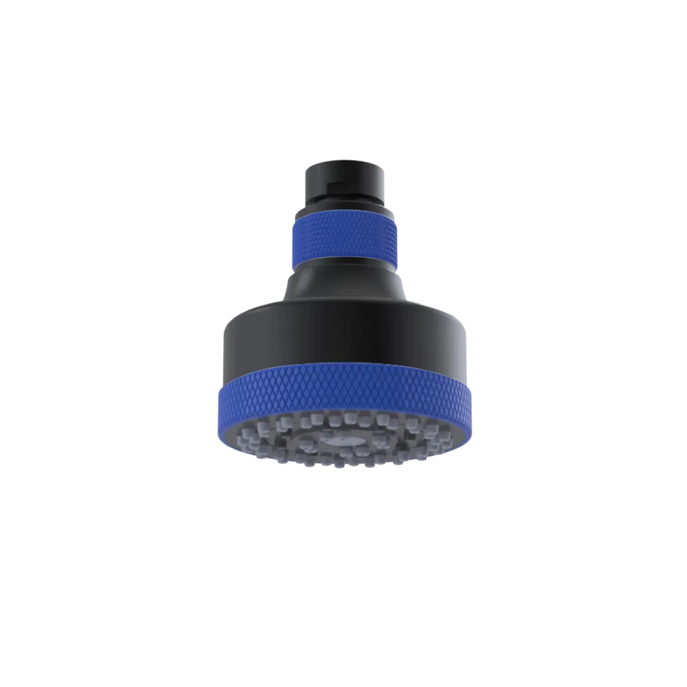 Rubinet 3 FUNCTION SHOWER HEAD Matt Black